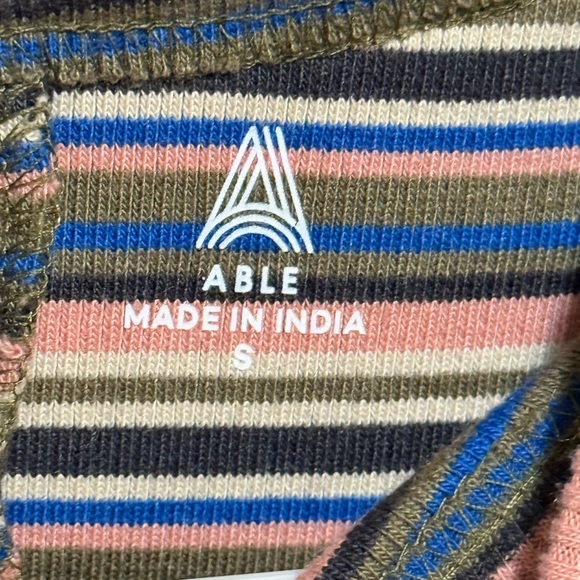 Able Multicolor Striped Long Sleeve Dress - Picture 6 of 8